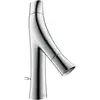 Image de hansgrohe Robinet lavabo à deux poignées 80 Axor Starck Organic, bec 116 mm, avec vidage à tirette, chrome
