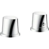 Image de hansgrohe Set complet Axor Starck Organic 2-L-BW-Rand-Arm., avec thermostat, chrome