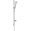 Image de hansgrohe Raindance Select E Set de douche 120 3 jet avec barre Unica'S puro 90 cm et porte-savon, blanc/chromé, 26621400