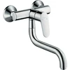 Image de hansgrohe Focus M41 Mitigeur évier mural, 1 jet, bec bas, chrome