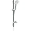 Image de hansgrohe B-S Raindance Se E 120 EcoSm. Barre de douche 718 mm, blanc/chrome, 3 jets, 8,5 l/min