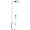 Image de hansgrohe Showerpipe Raindance Select E avec thermostat, 2 jets, blanc/chrome
