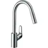 Image de hansgrohe Mitigeur de cuisine Focus M41 240 avec douchette extractible, 2 jets, chrome