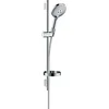 Image de hansgrohe Raindance Select S Ensemble de douche 120 3 jet EcoSmart 9 l/min avec barre Unica'S puro 65 cm et porte-savon, chromé, 26632000