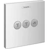 Image de hansgrohe ShowerSelect Set de finition Robinet d'arrêt pour 3 fonctions, chromé, 15764000