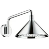 Image de hansgrohe Douche de tête Axor avec bras mural, 240 mm, 2 jets, chrome