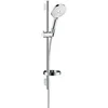 Image de hansgrohe Raindance Select S Set de douche 120 3 jet avec barre Unica'S puro 65 cm et porte-savon, blanc/chromé, 26630400