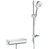 Image de hansgrohe Raindance Select E Combi douche E 120 3 jet avec barre 65 cm/Ecostat Select, blanc/chromé, 27038400