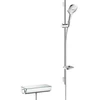 Image de hansgrohe Barre de douche Raindance Sel. E 120 1008 mm, blanc/verre clair, avec thermostat