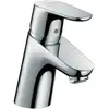 Image de hansgrohe Mitigeur lavabo Focus 70 CoolStart avec tirette, eau froide au milieu, chrome