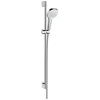 Image de hansgrohe Croma Select E Ensemble de douche Vario EcoSmart avec 9 l/min barre Unica'Croma 90 cm, blanc/chromé, 26593400