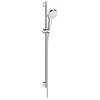Image de hansgrohe Croma Select S Ensemble de douche 1 jet EcoSmart avec barre Unica'Croma 90 cm, blanc/chromé, 26575400