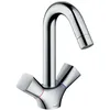 Image de hansgrohe Logis Mélangeur de lavabo avec tirette et vidage synthétique, chromé, 71222000