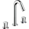 Image de hansgrohe Robinet de lavabo 3 trous Logis 150 avec vidage à tige, chrome