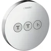 Image de hansgrohe ShowerSelect S Set de finition Robinet d'arrêt pour 3 fonctions, chromé, 15745000