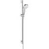 Image de Hansgrohe hansgrohe Croma Select S Vario 26572400 Ensemble de douche, Plastique, Blanc/Chrome, Ensemble Barre 90 cm