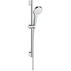 Image de hansgrohe Croma Select S Set de douche 1 jet avec barre Unica'Croma 65 cm, blanc/chromé, 26564400