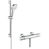 Image de hansgrohe Système de douche Croma Select S Barre de douche 669 mm, avec thermostat, blanc/chrome