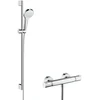 Image de hansgrohe Système de douche Croma Select S 959 mm Barre de douche, avec thermostat, blanc/chrome