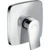Image de hansgrohe Kit de montage Metris mitigeur encastré douchette, rosace carrée, 1 jet, chrome