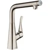 Image de hansgrohe Metris Select M71 Mitigeur de cuisine 320, 1 jet, aspect acier inox, 14883800