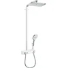 Image de hansgrohe Showerpipe Raindance E avec thermostat, 1 jet, blanc/chrome