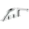 Image de hansgrohe Axor Citterio E Ensemble complet Robinet 4 trous pour carrelage, avec thermostat, chrome