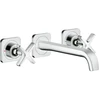 Image de hansgrohe Axor Citterio E Set complet Mitigeur lavabo encastré 3 trous, bec 220 mm, rosace, chrome