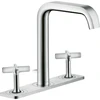 Image de hansgrohe Robinet de lavabo 3 trous 170 Axor Citterio E Sortie 165mm, avec tirette, chromé