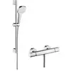 Image de hansgrohe Système de douche Croma Select E 669mm barre de douche, avec thermostat, blanc/chrome