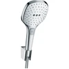 Image de hansgrohe Support Raindance Sel. E 120 tête 120mm, 3 jets, flexible 1600mm, blc/chr