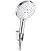 Image de hansgrohe Raindance Select S Ensemble support mural et douchette 120 3 jet avec flexible de douche 160 cm, blanc/chromé, 26721400