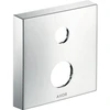 Image de hansgrohe Rosace de rallonge Axor 2 trous, carrée, chrome