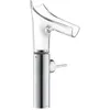 Image de Hansgrohe AXOR Starck V Mitigeur monocommande de lavabo 220 avec Bec verseur en Verre pour lavabos avec kit de vidange, Coloris: Chrome - 12114000