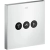 Image de hansgrohe FMS ShowerSelect Square HF vanne encastrée, carrée, 3 sorties, chrome