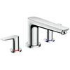 Image de hansgrohe Kit de montage Talis E robinet de baignoire 3 trous, chrome