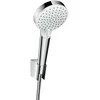 Image de hansgrohe Crometta Ensemble support mural et douchette Vario avec flexible de douche 125 cm, blanc/chromé, 26691400