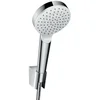 Image de hansgrohe Crometta Ensemble support mural et douchette 1 jet EcoSmart 9 l/min avec flexible de douche 125 cm, blanc/chromé, 26568400