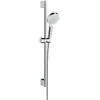 Image de hansgrohe Crometta Set de douche Vario Green 6 l/min avec barre Unica'Croma 65 cm, blanc/chromé, 26555400