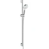 Image de hansgrohe Ensemble douche Crometta EcoSmart 9 l/min, blanc/chrome, barre de douche 959 mm