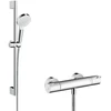 Image de hansgrohe Système de douche Crometta 650 mm Barre de douche, avec thermostat, blanc/chrome