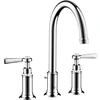 Image de hansgrohe Axor Montreux Mitigeur lavabo 3 trous 180 A 175 mm, avec vidage, inox brossé