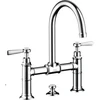 Image de hansgrohe Mitigeur lavabo à deux poignées 220 Axor Montreux A 175 mm, H, tirette, inox brossé