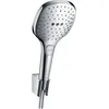 Image de hansgrohe Raindance Select E Ensemble support mural et douchette 120 3 jet avec flexible de douche 125 cm, chromé, 26700000