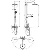 Image de AX Montreux Showerpipe Levier Chrome