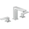 Image de hansgrohe Metropol Mélangeur de lavabo 110, 3 trous poignées manettes, bonde Push-Open, chromé, 32514000
