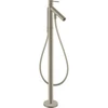 Image de hansgrohe Mitigeur monocommande baignoire Axor Starck A 156 mm, sol, avec poignée à broche, nickel brossé