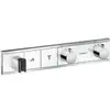 Image de hansgrohe Kit de montage RainSelect UP-THM, avec douchette, 2 utilisations, blanc/argenté