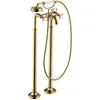 Image de hansgrohe AXOR Montreux Mélangeur bain 2 poignées sur pieds AXOR Montreux, 16547990, Couleur: Polished Gold Optic