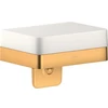 Image de hansgrohe Axor Distributeur de lotion universel avec étagère, verre, optique or brossé
